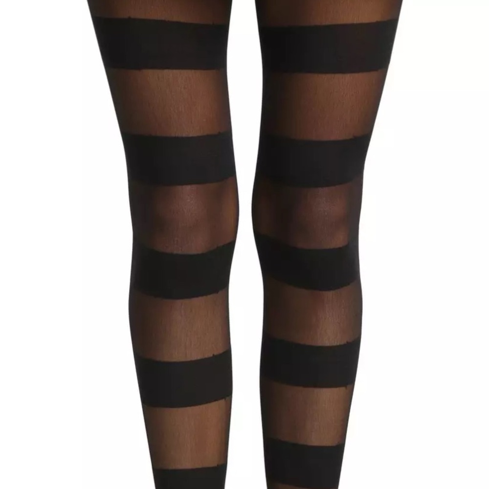 American Apparel Black Sheer Tights